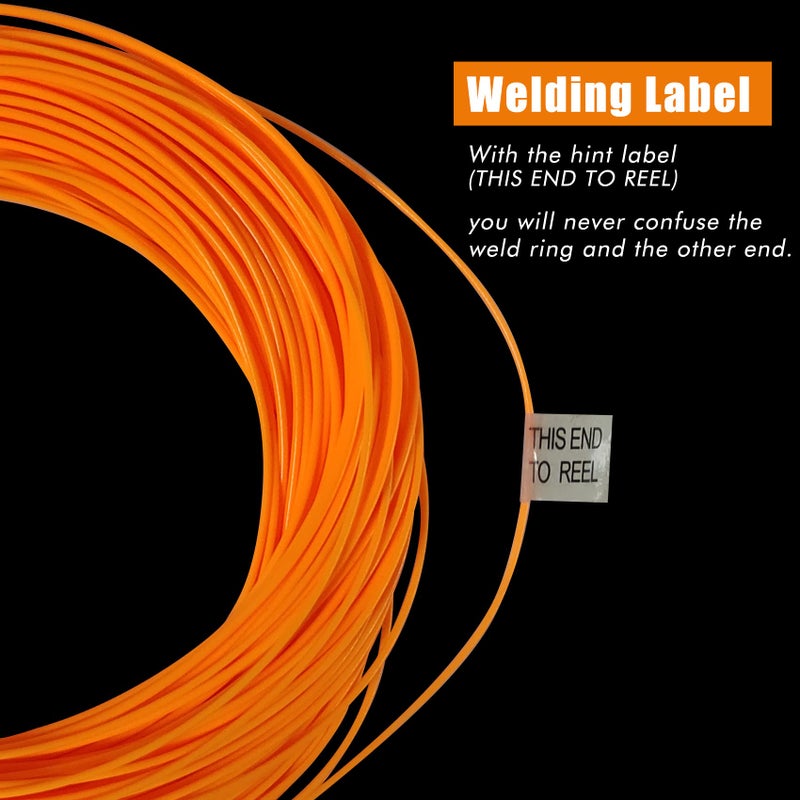 Riverruns Fly Fishing Floating Line with Welded Loop Weight Forward Fly Lines 85FT WF3 4 5 6 7 8F (Orange, WF3F) - Image 3